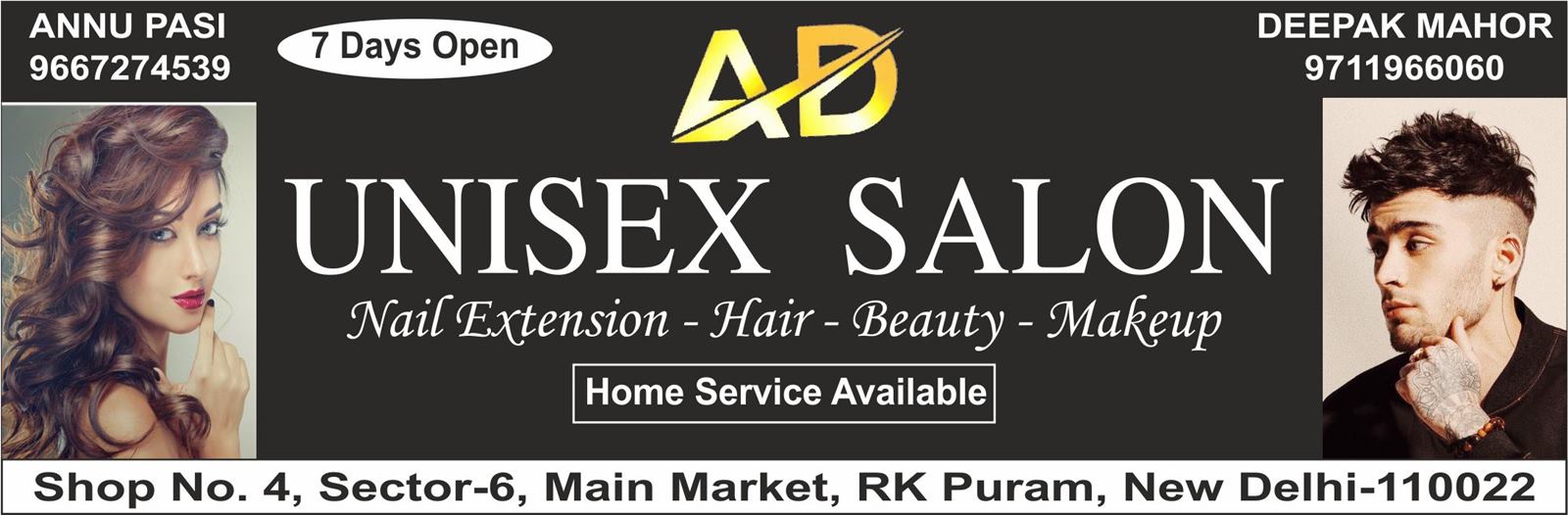 AD UNISEX SALON (Beauty Parlour in RK Puram)